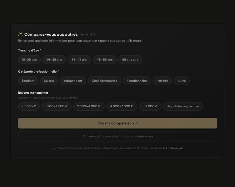 Outils de comparaison